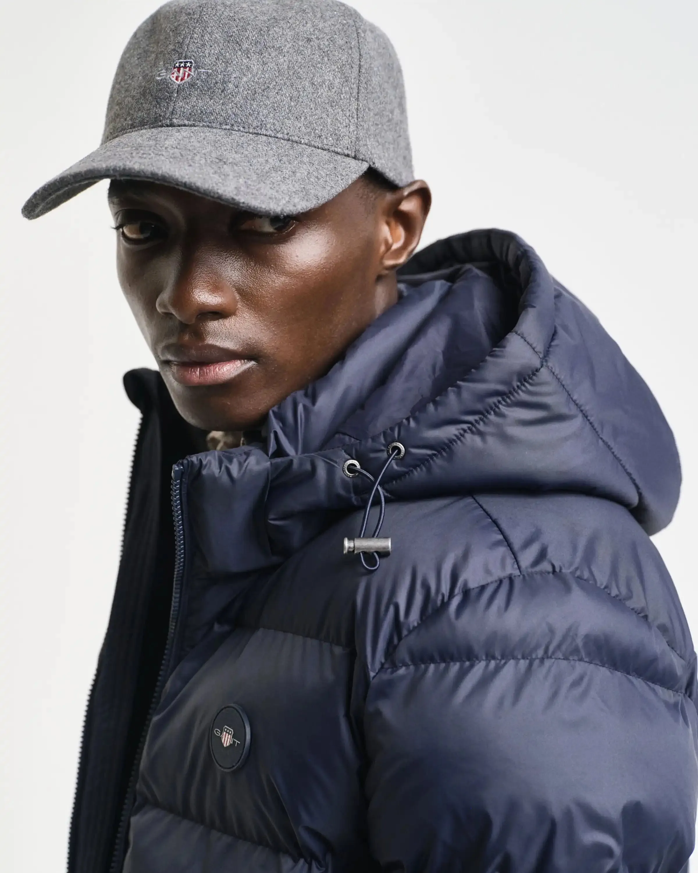GANT Mens Active Cloud Puffer Jacket Evening Blue