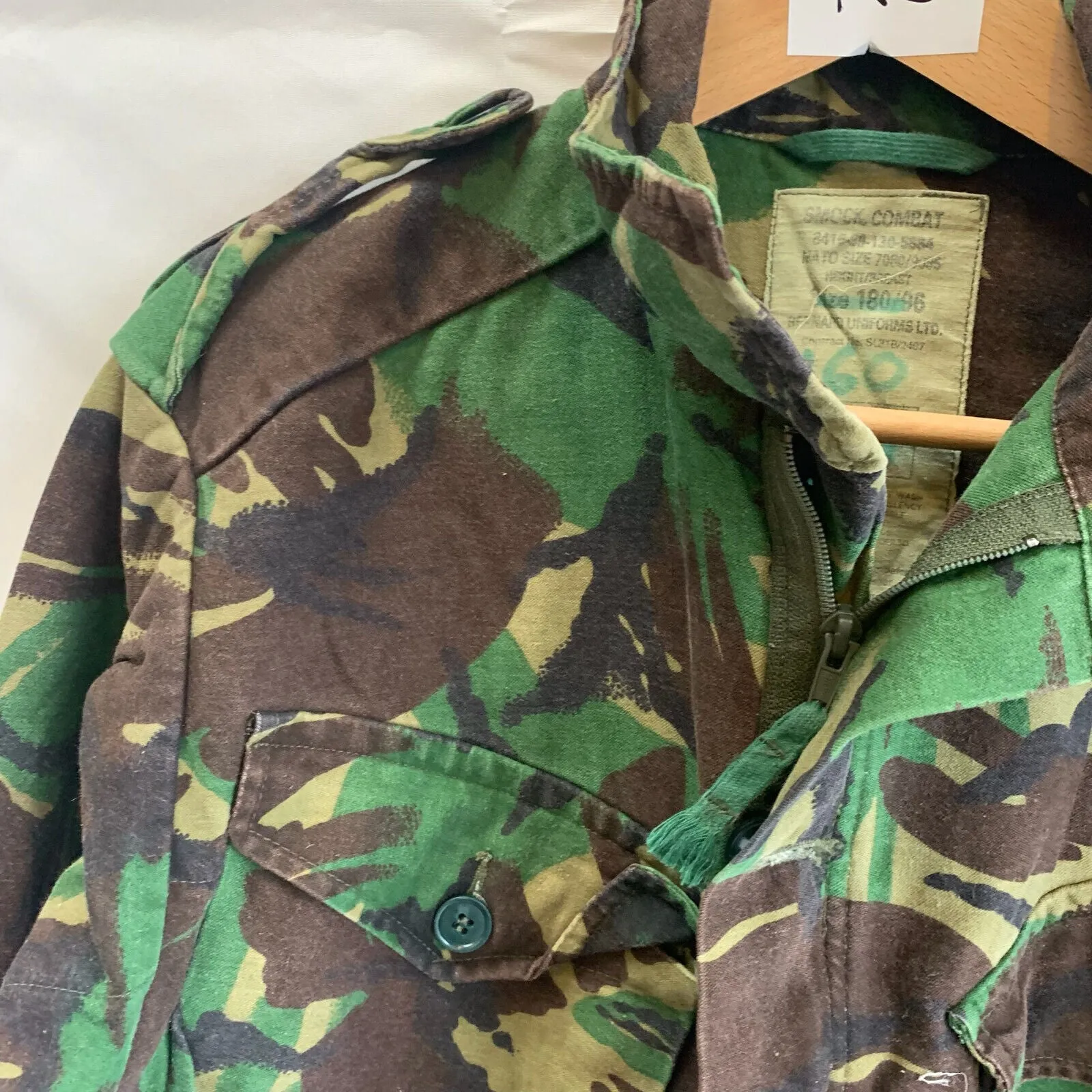 Genuine British Army Jungle DPM Camouflage Smock Combat Jacket - Size 180/96
