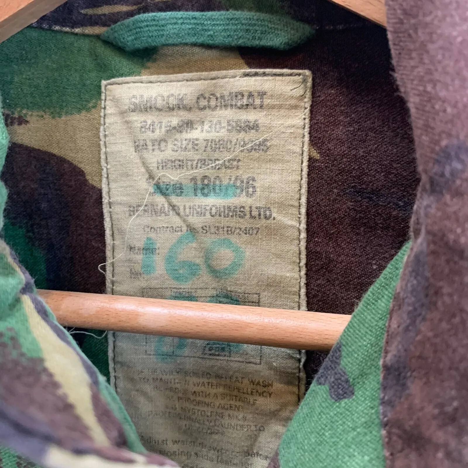 Genuine British Army Jungle DPM Camouflage Smock Combat Jacket - Size 180/96