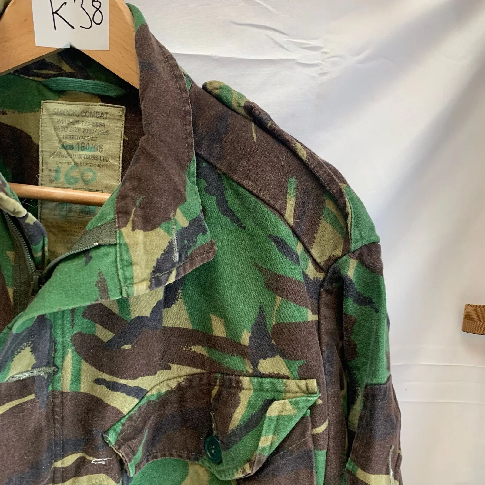 Genuine British Army Jungle DPM Camouflage Smock Combat Jacket - Size 180/96