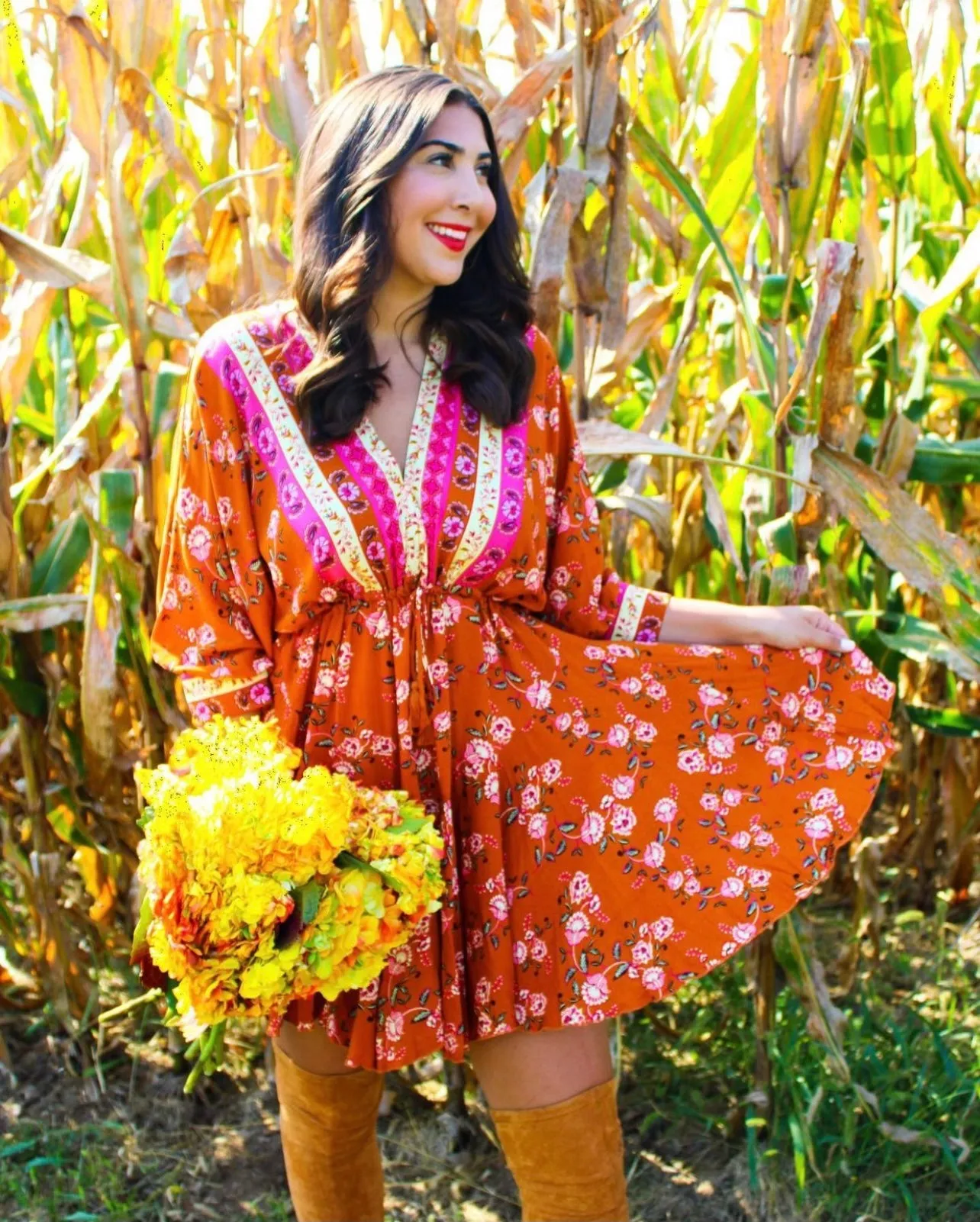 Ginger Autumn Swing Dress