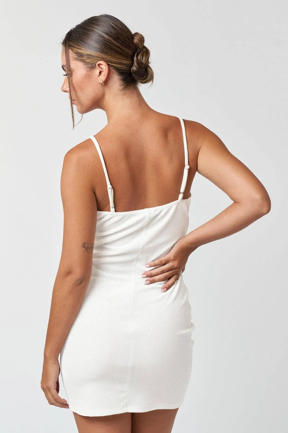 Glitter strappy bodycon dress