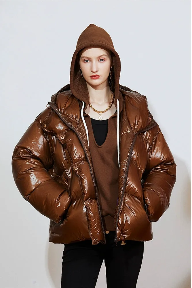 Glossy Puffer Jacket