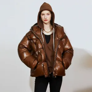 Glossy Puffer Jacket