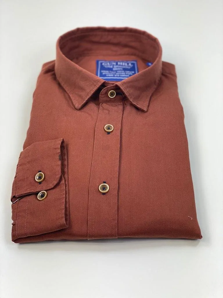 Gun Hill Old Smoothy Mens Shirt - Copper