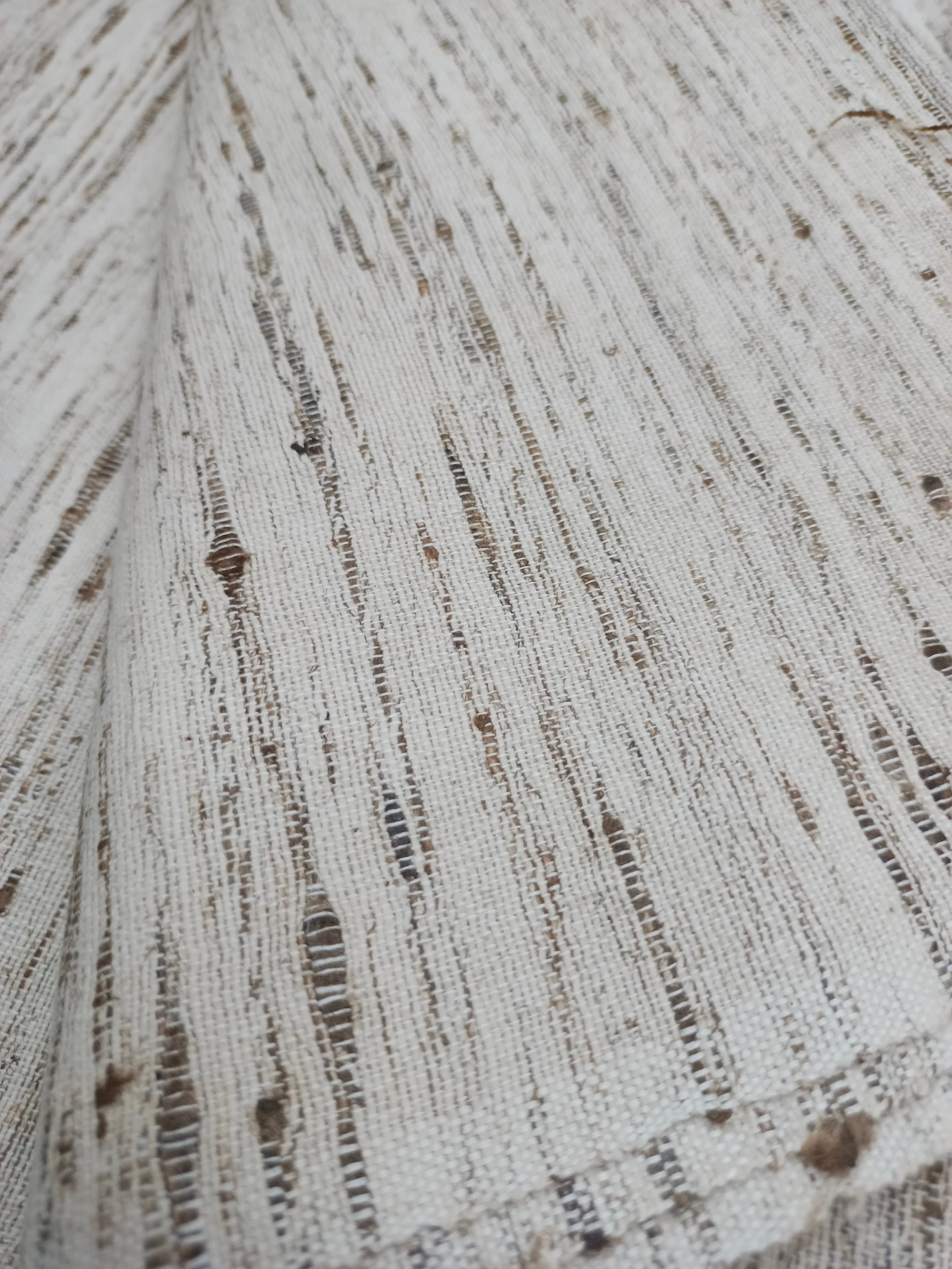 Handwoven Ghicha Tussar Spun Silk Fabric