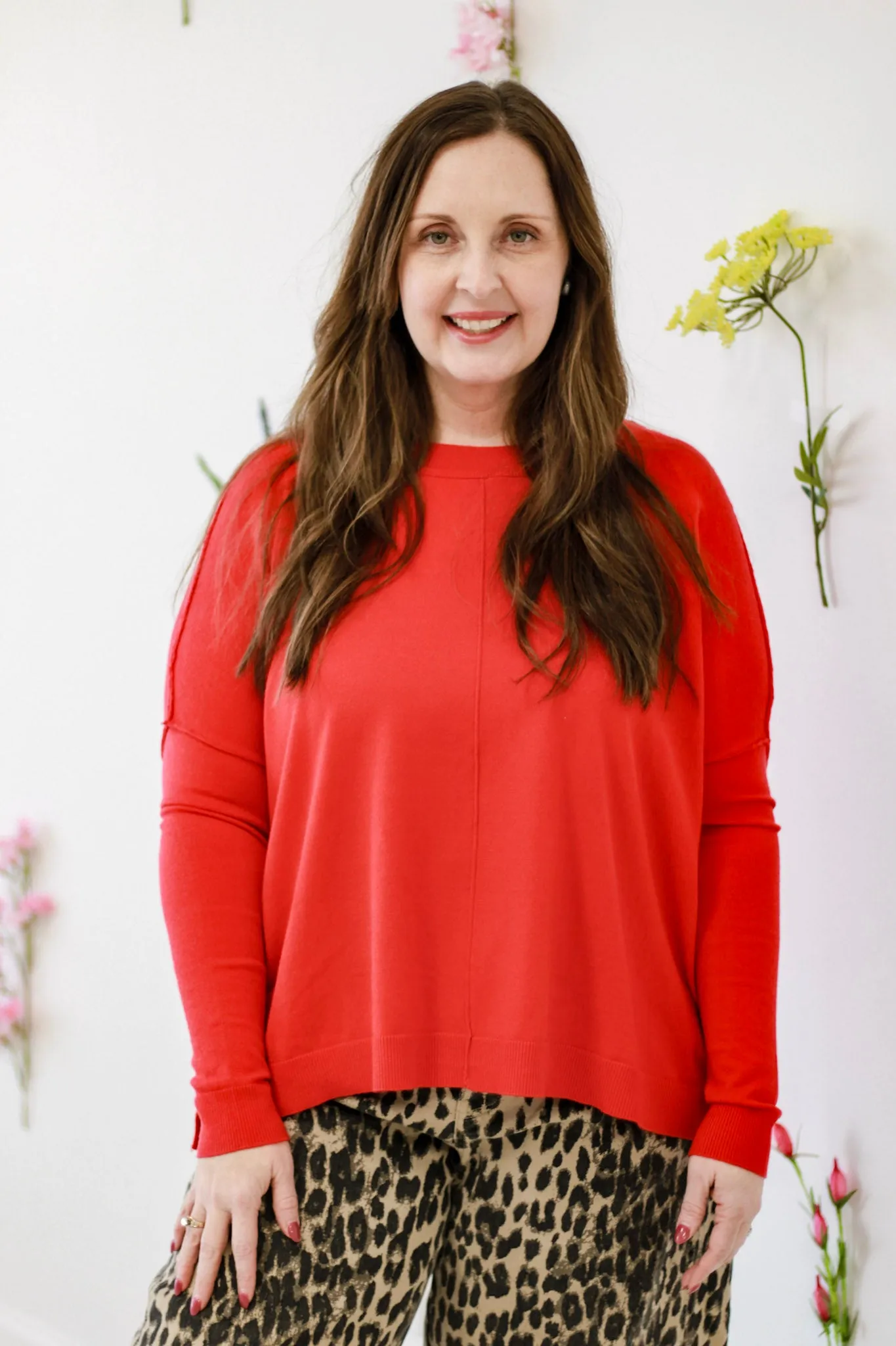 Heart Eyes Red Sweater