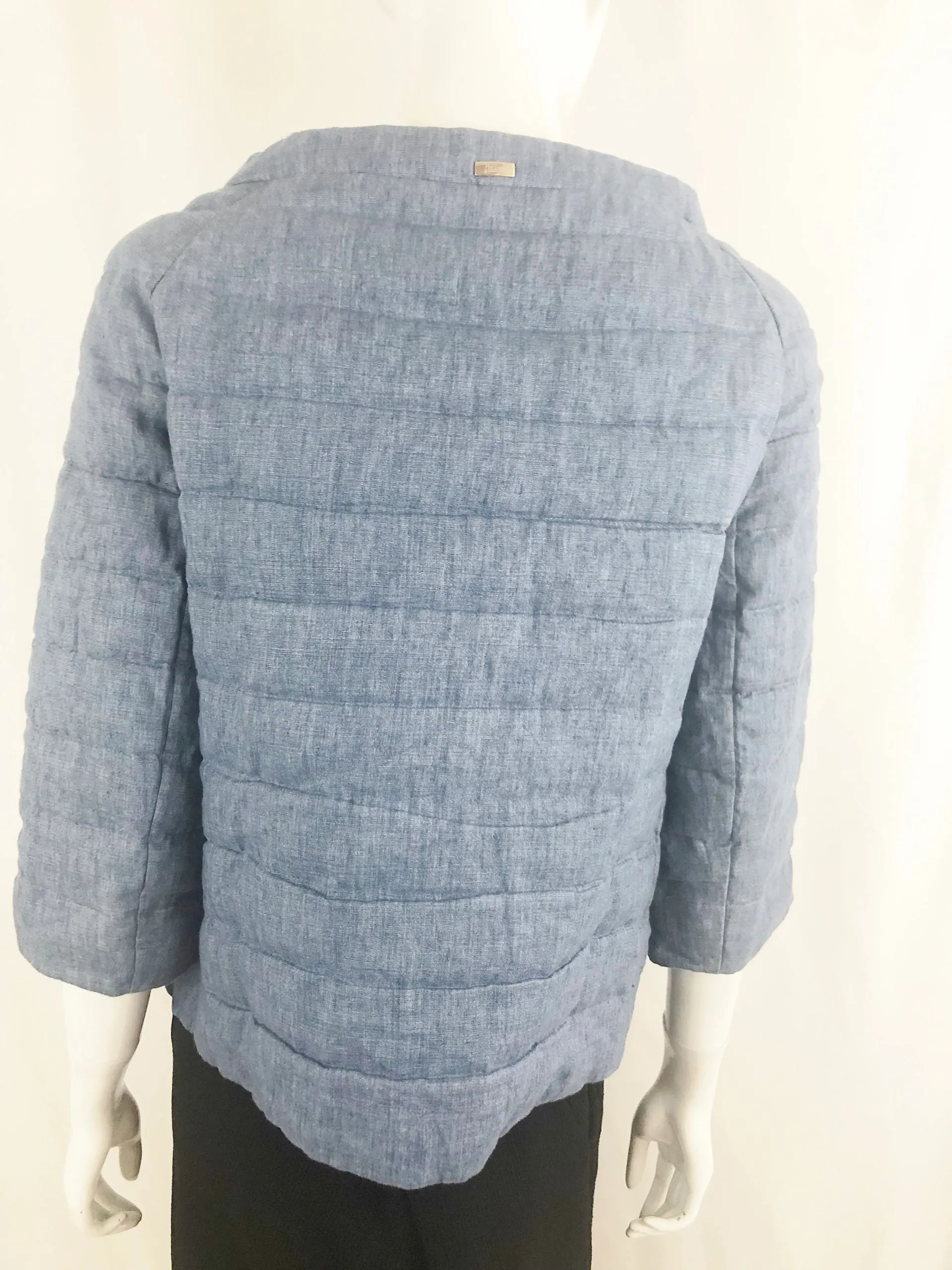 Herno Denim Puffer Jacket Size 6
