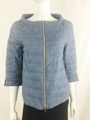 Herno Denim Puffer Jacket Size 6
