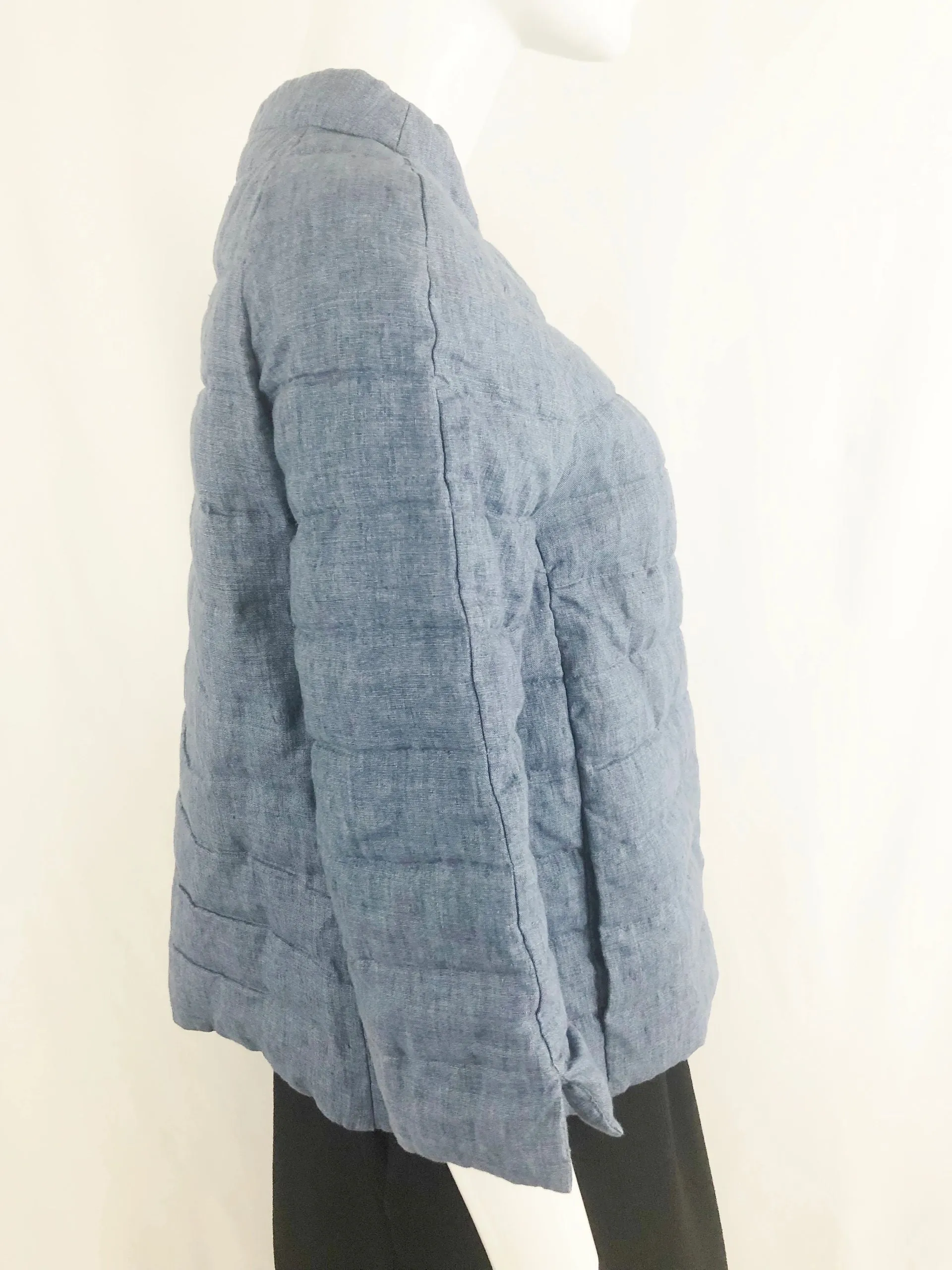 Herno Denim Puffer Jacket Size 6