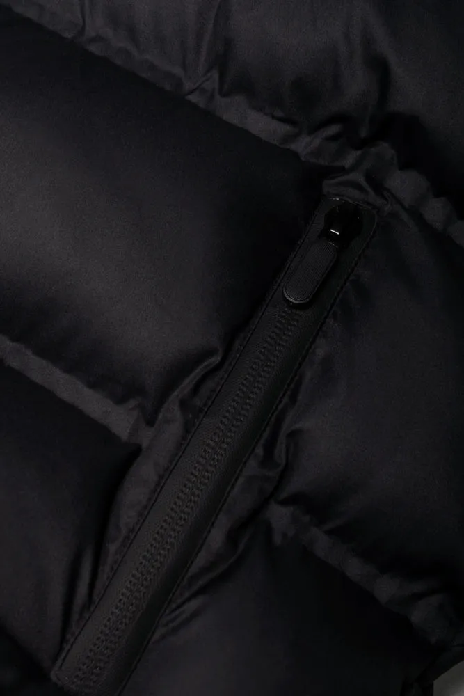 Hooded Puffer Jacket Black