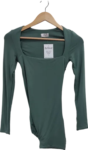 House of CB Green Ruched Side Bodycon Mini Dress UK 6