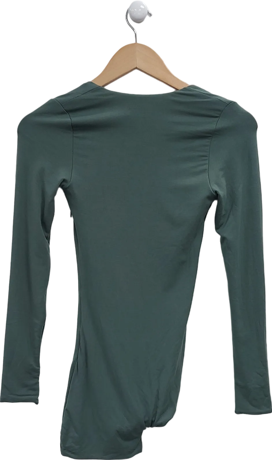 House of CB Green Ruched Side Bodycon Mini Dress UK 6