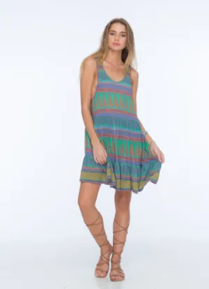 Indah Bunny Mini cover-up Dress | Green Rajasthan |SALE