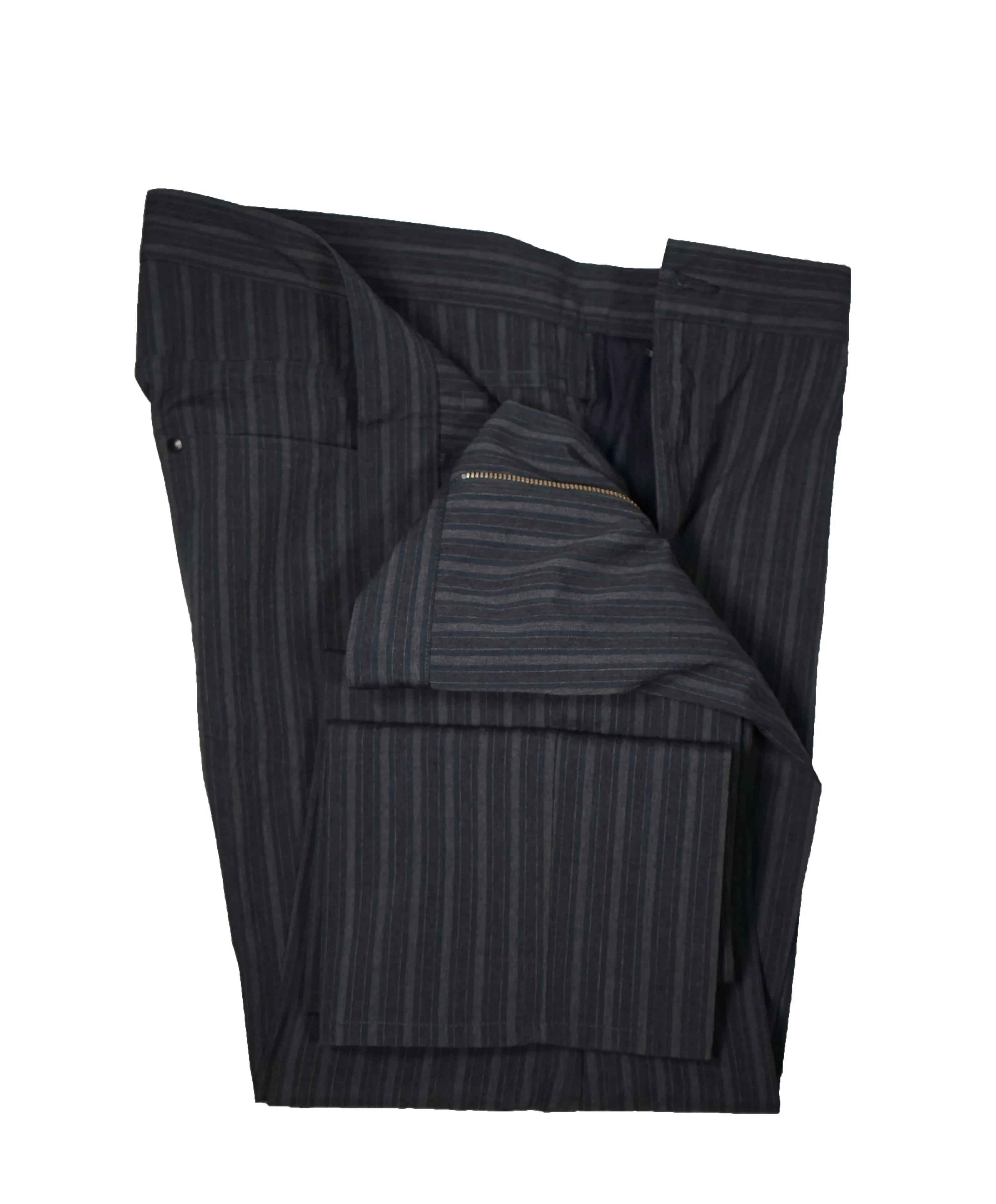 JOHN VARVATOS - Bold Fashion Stripe Wool Blend 5-Pocket Dress Pants - 36R