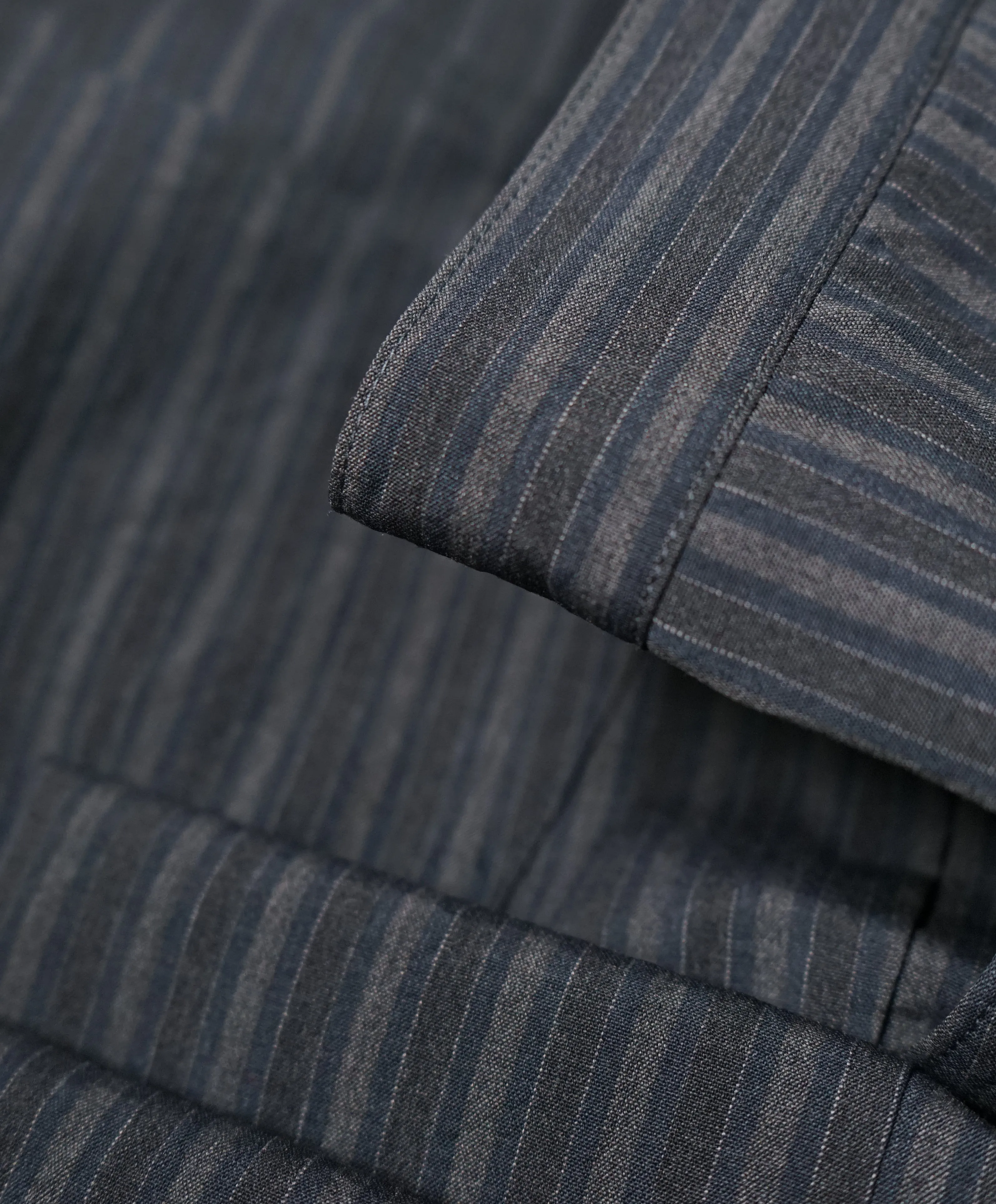 JOHN VARVATOS - Bold Fashion Stripe Wool Blend 5-Pocket Dress Pants - 36R