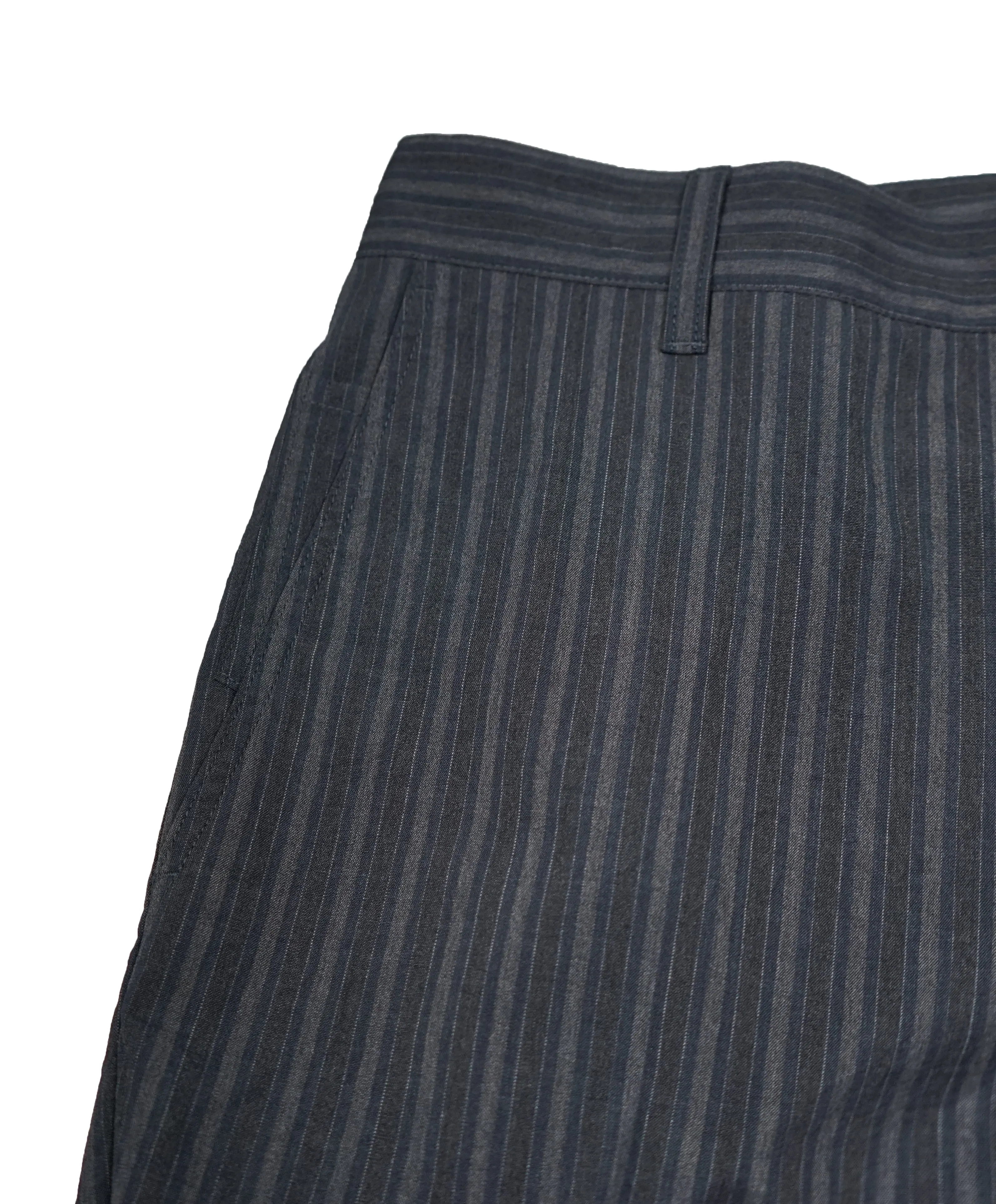 JOHN VARVATOS - Bold Fashion Stripe Wool Blend 5-Pocket Dress Pants - 36R