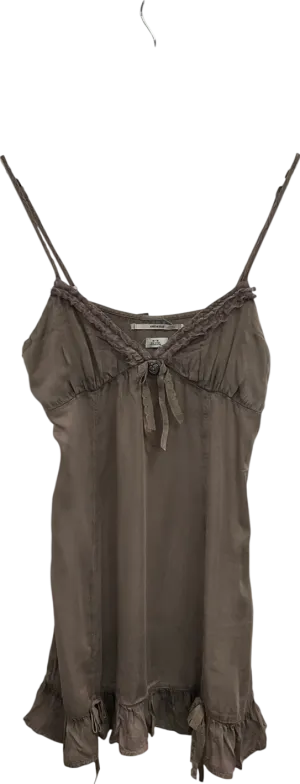 kimchi blue Brown Trimmed Mini Dress UK M