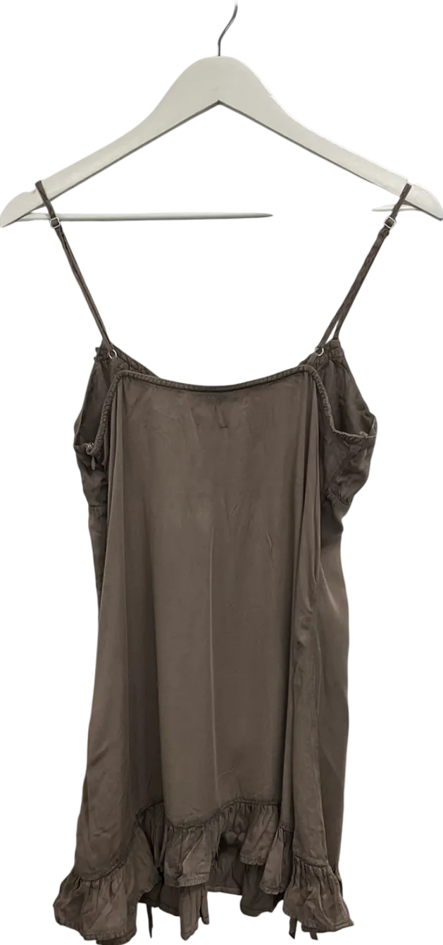 kimchi blue Brown Trimmed Mini Dress UK M