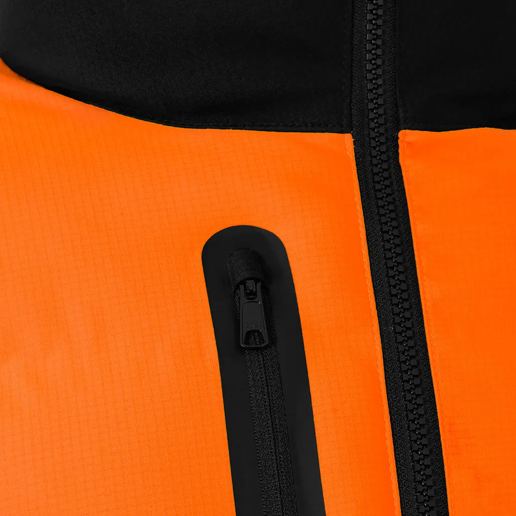 KingGee Men's Originals Hi Vis Biomotion Water Repellent Puffer - Orange