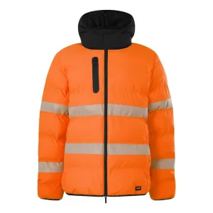 KingGee Men's Originals Hi Vis Biomotion Water Repellent Puffer - Orange