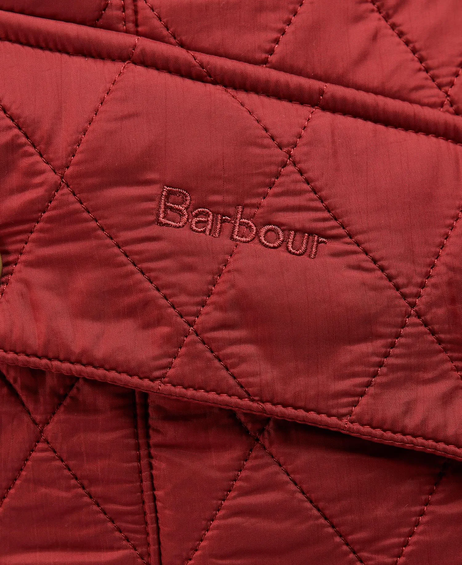LADIES BARBOUR CALVARY POLARQUILT JACKET - RED
