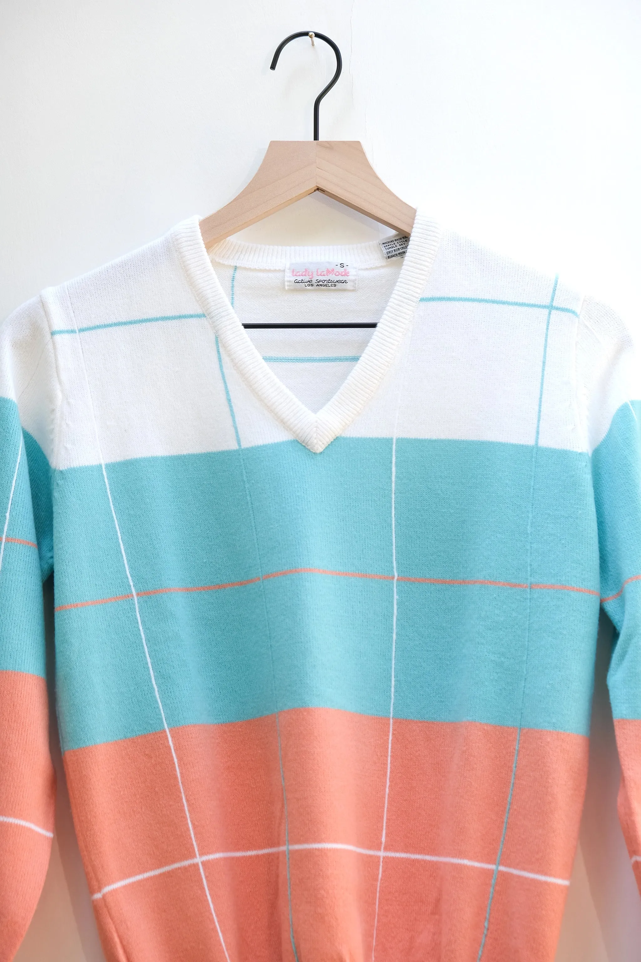 Lady LaMode Golf Cashmerlon V-Neck Sweater US 6, 90's