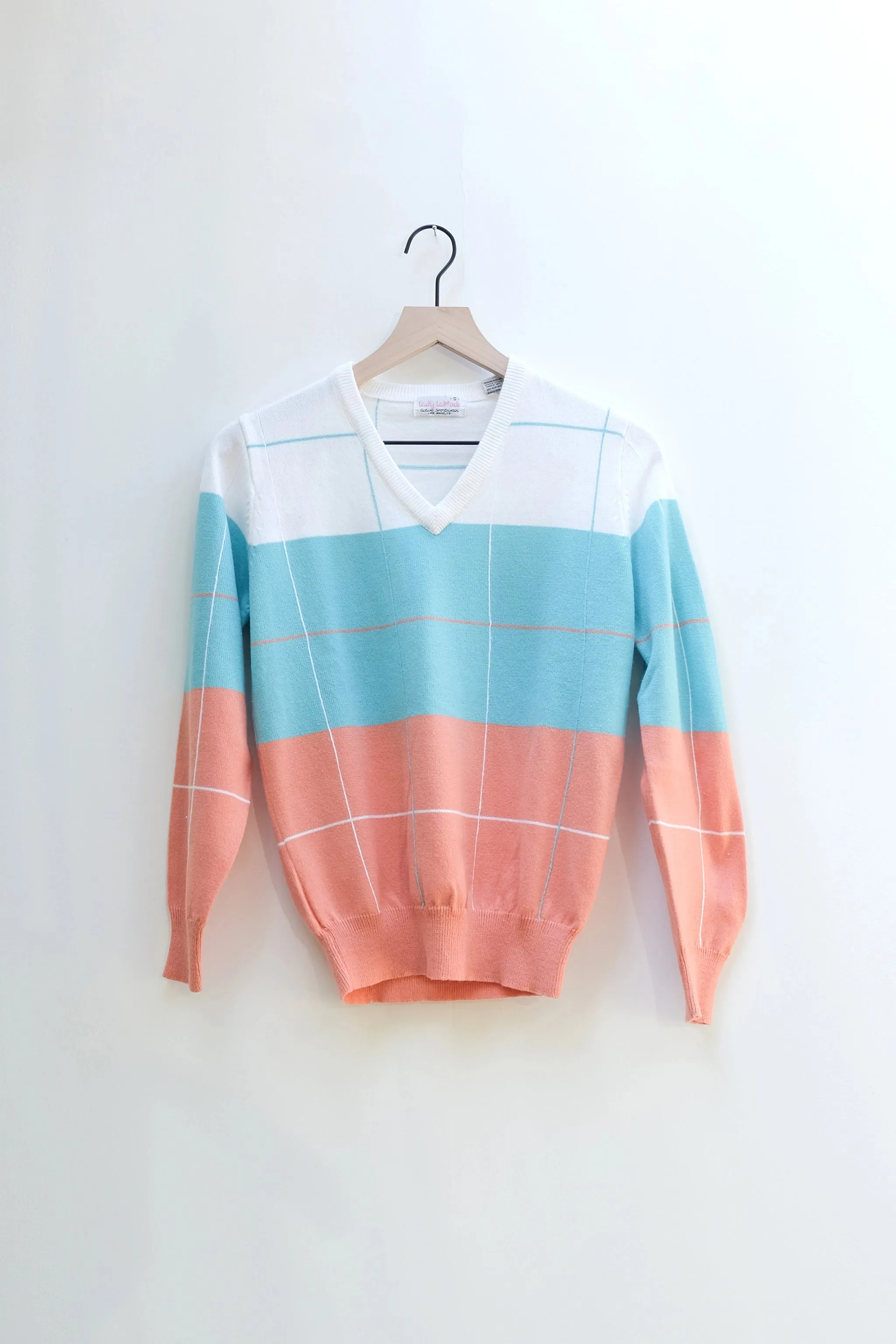 Lady LaMode Golf Cashmerlon V-Neck Sweater US 6, 90's