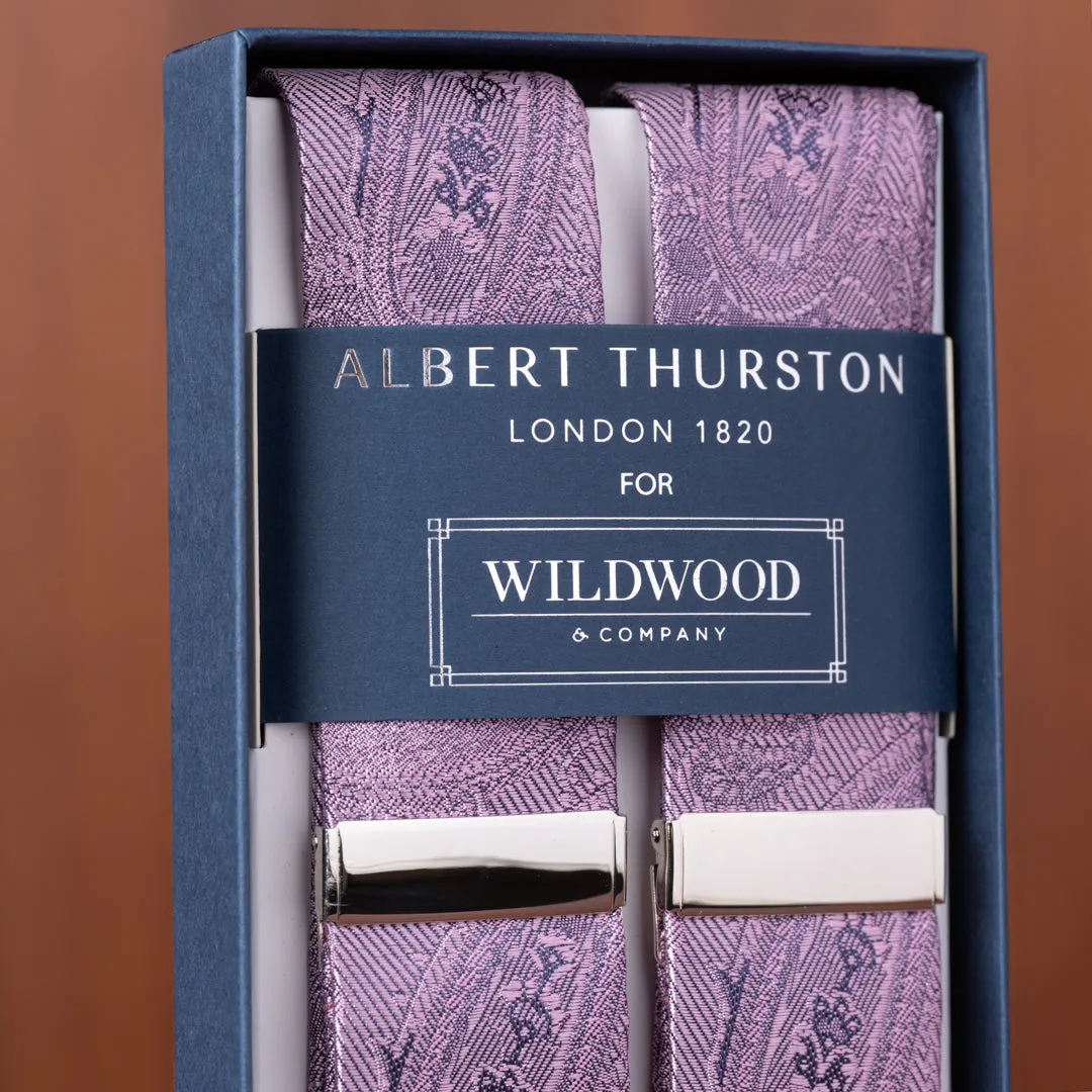 Lavender House Paisley Suspenders