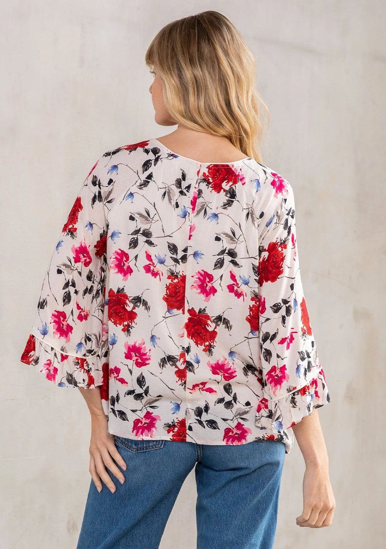 Leonora Flutter Sleeve Top