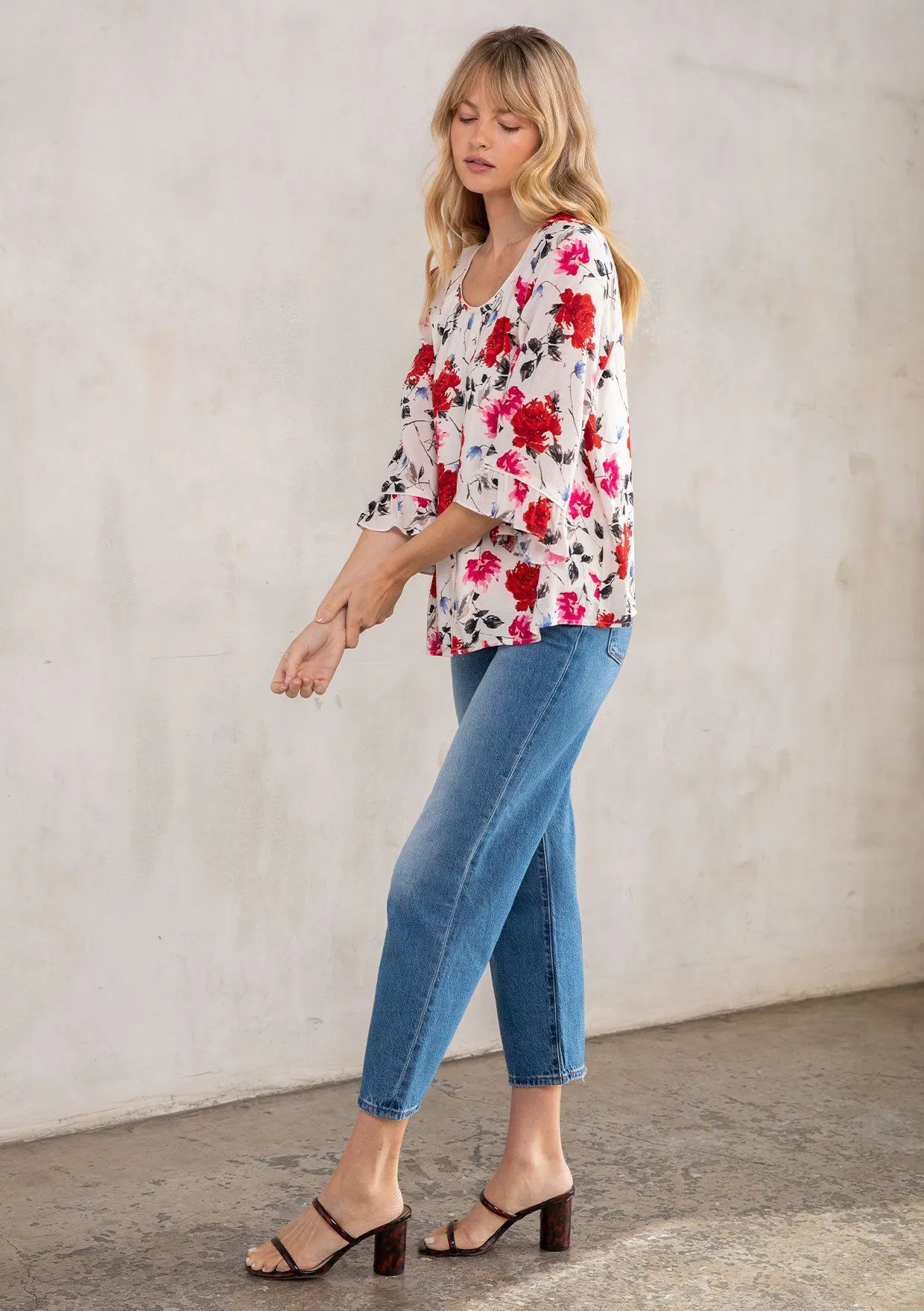 Leonora Flutter Sleeve Top