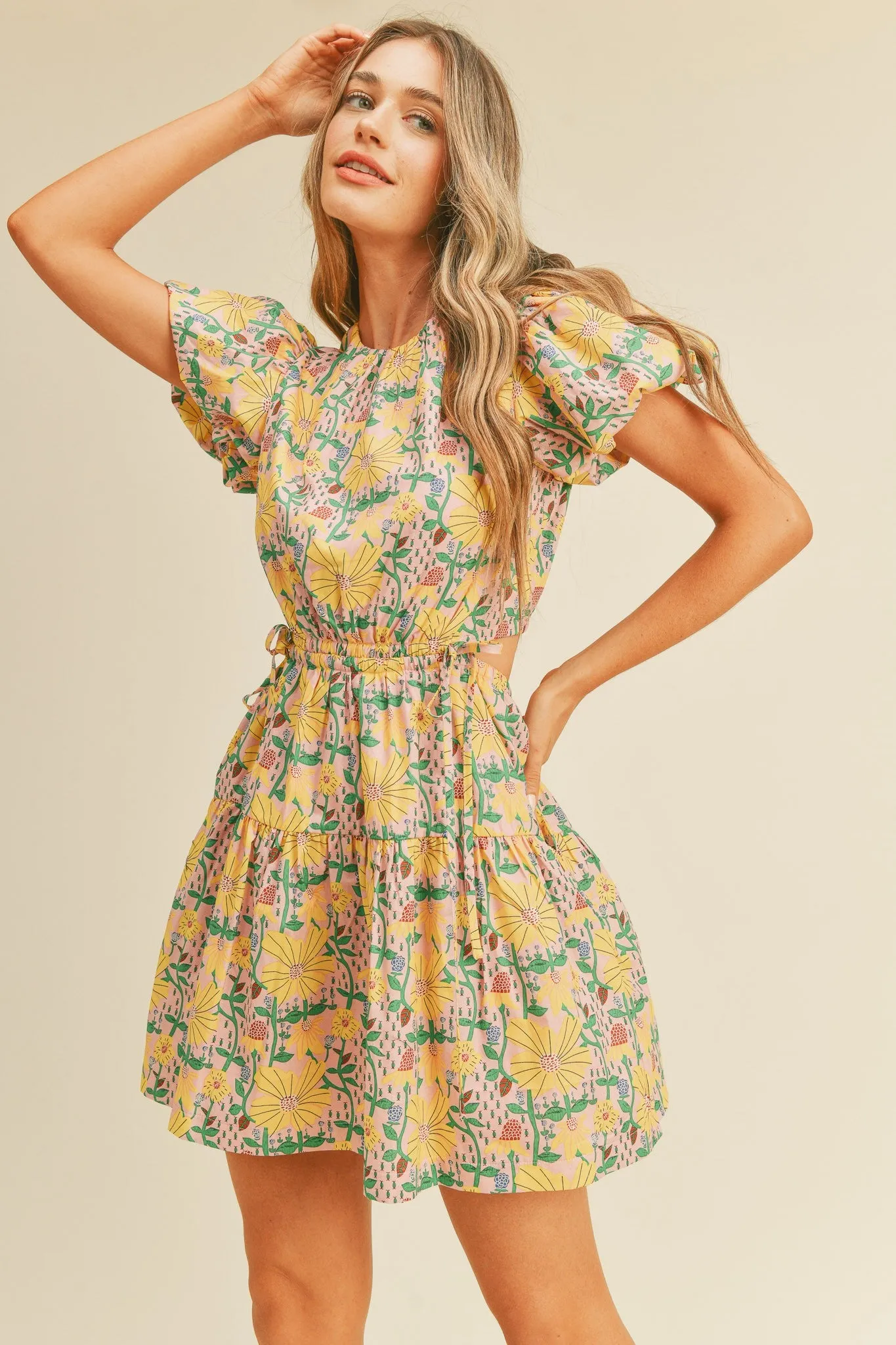 LILLIAN CUTOUT MINI DRESS // FINAL SALE