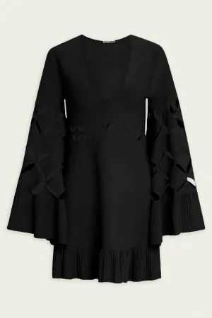 Linden Mini Dress in Black
