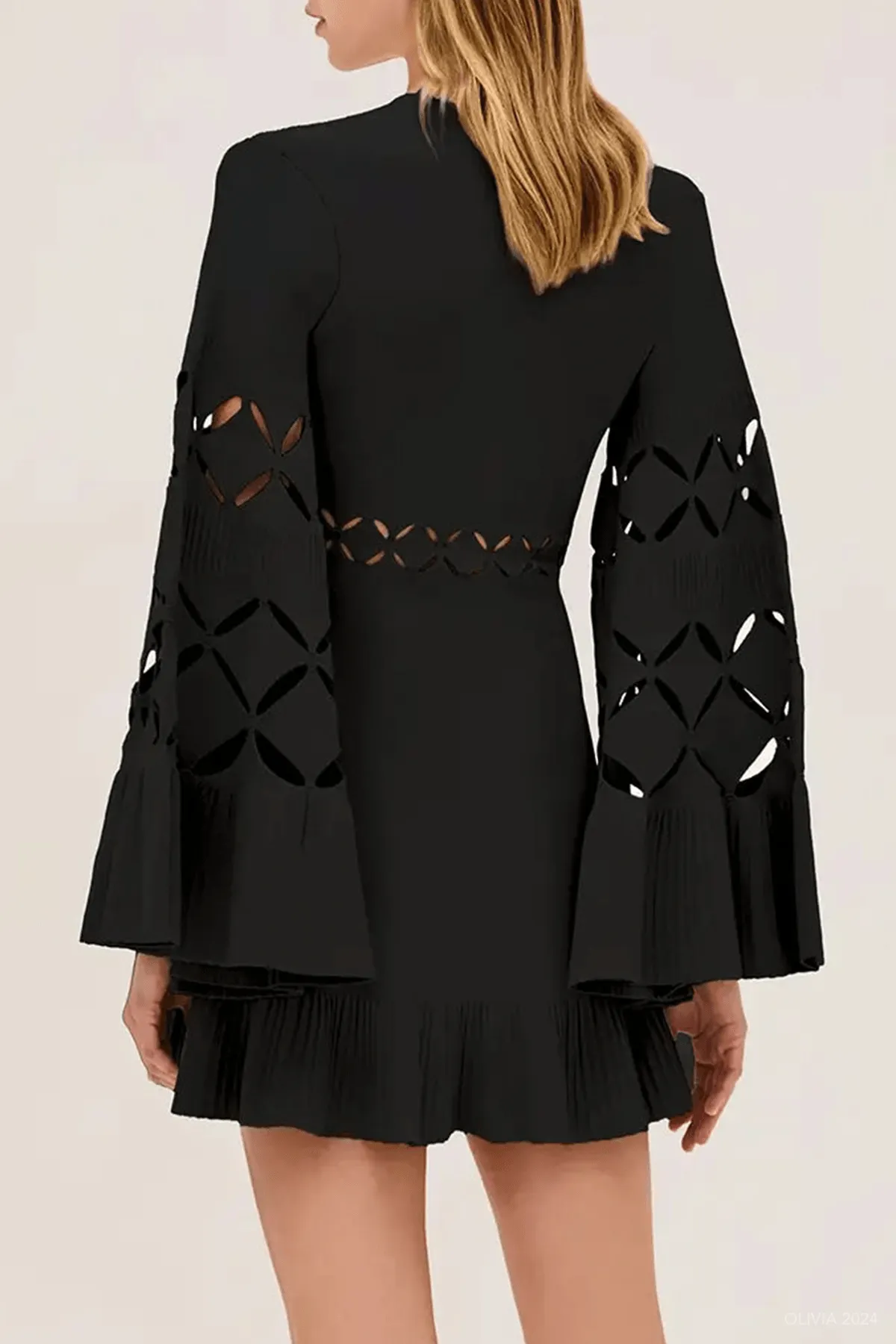 Linden Mini Dress in Black