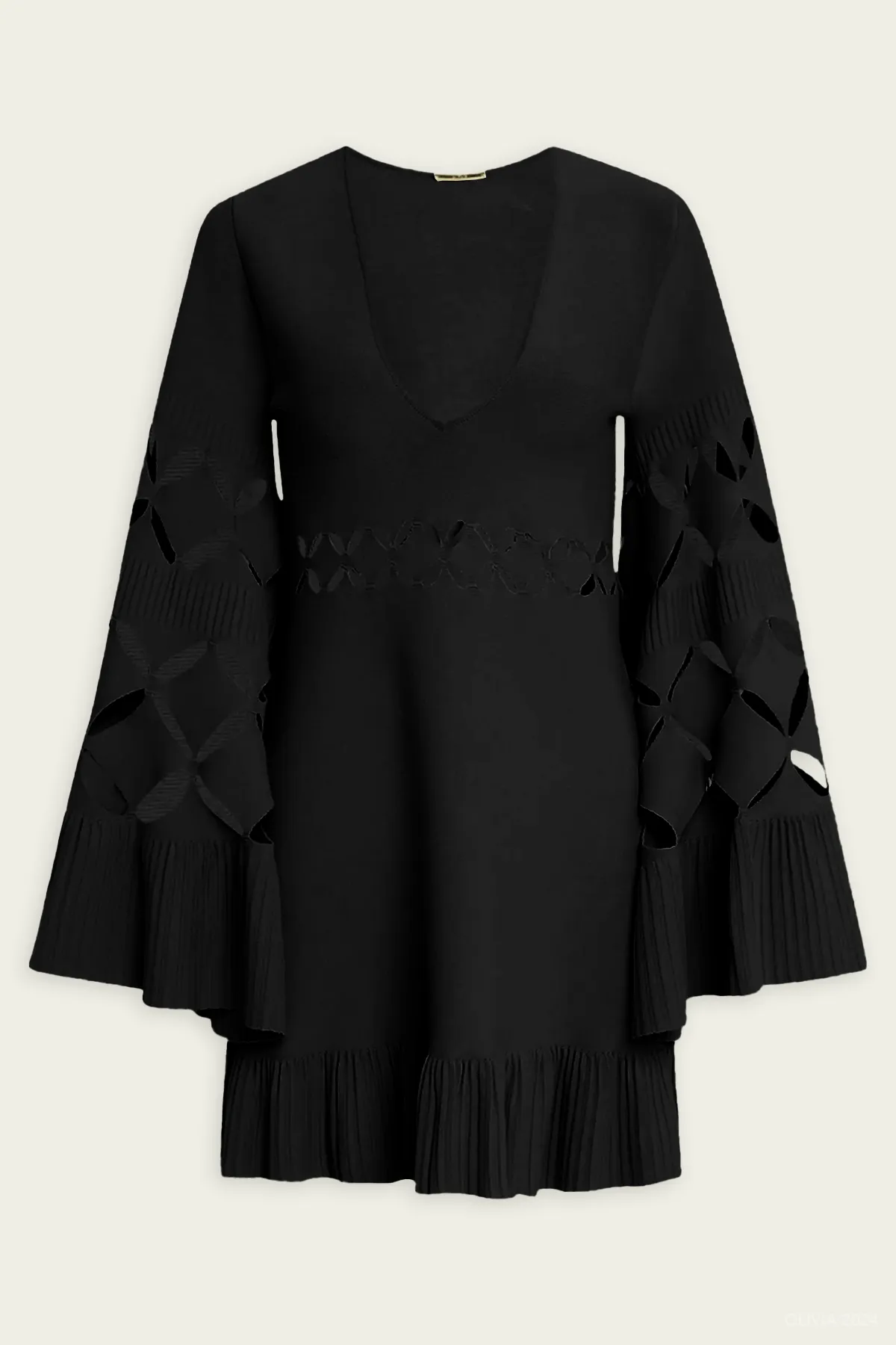 Linden Mini Dress in Black