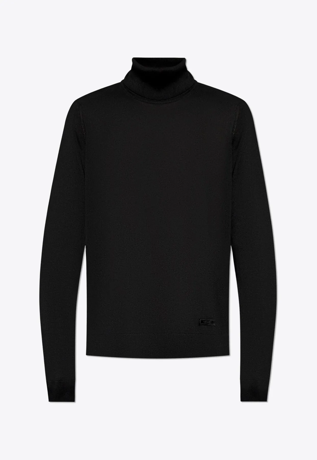 Logo Label Turtleneck Sweater