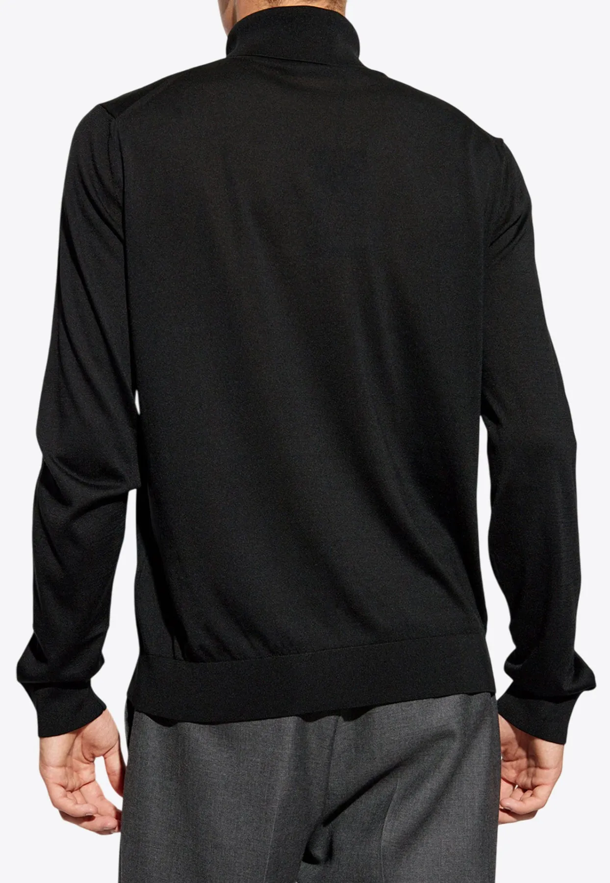 Logo Label Turtleneck Sweater