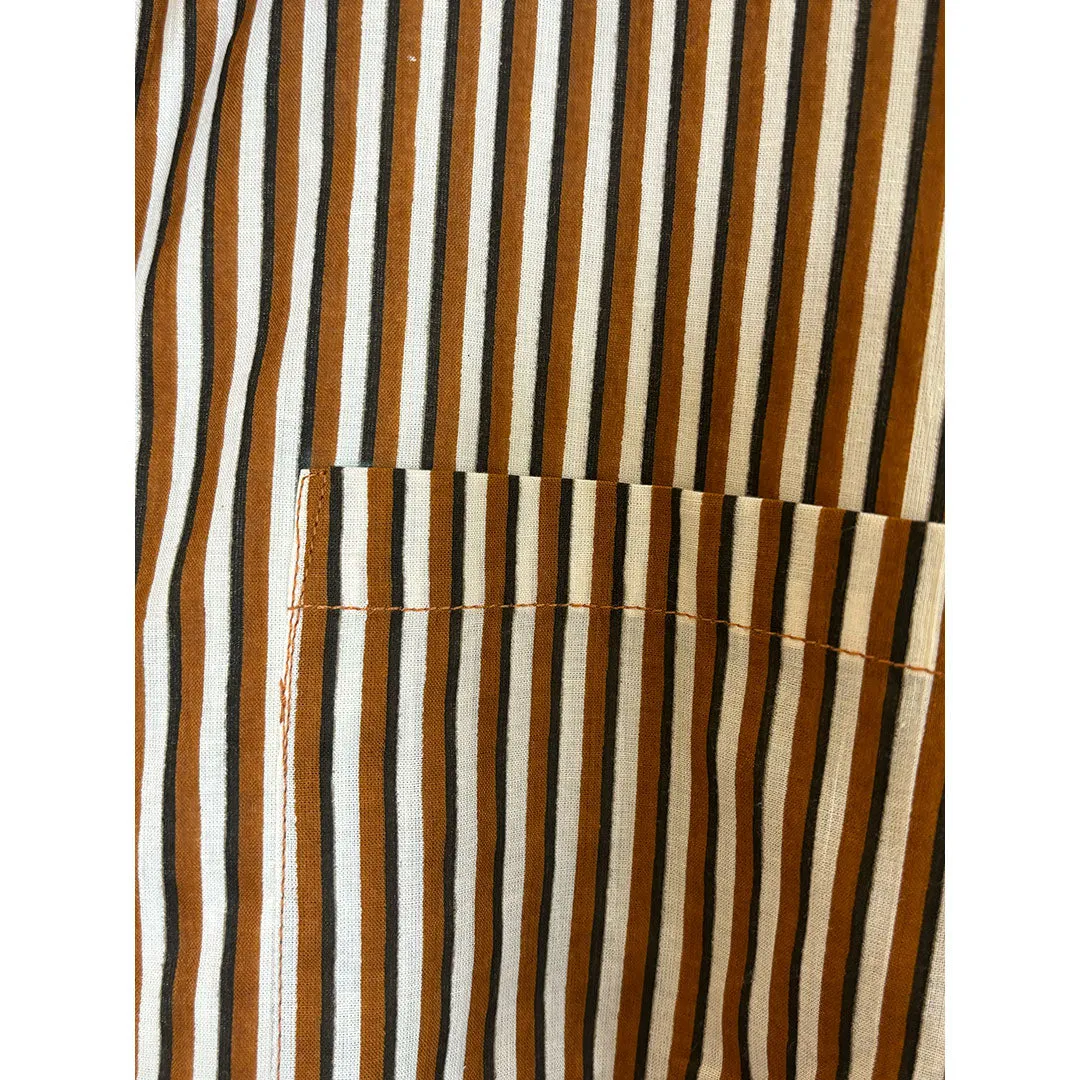 Lucia Top - Brown Stripe