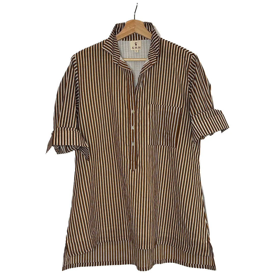 Lucia Top - Brown Stripe