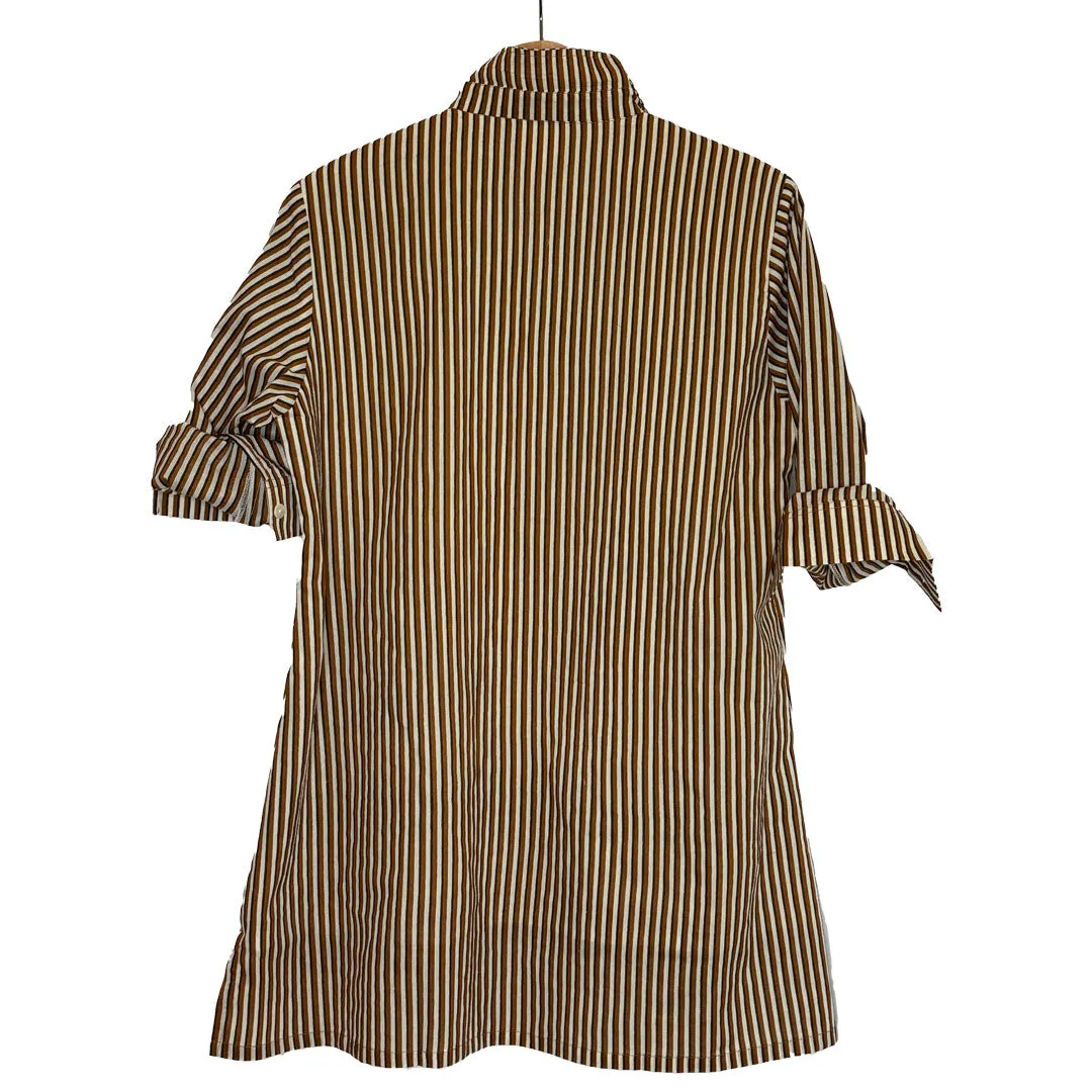 Lucia Top - Brown Stripe