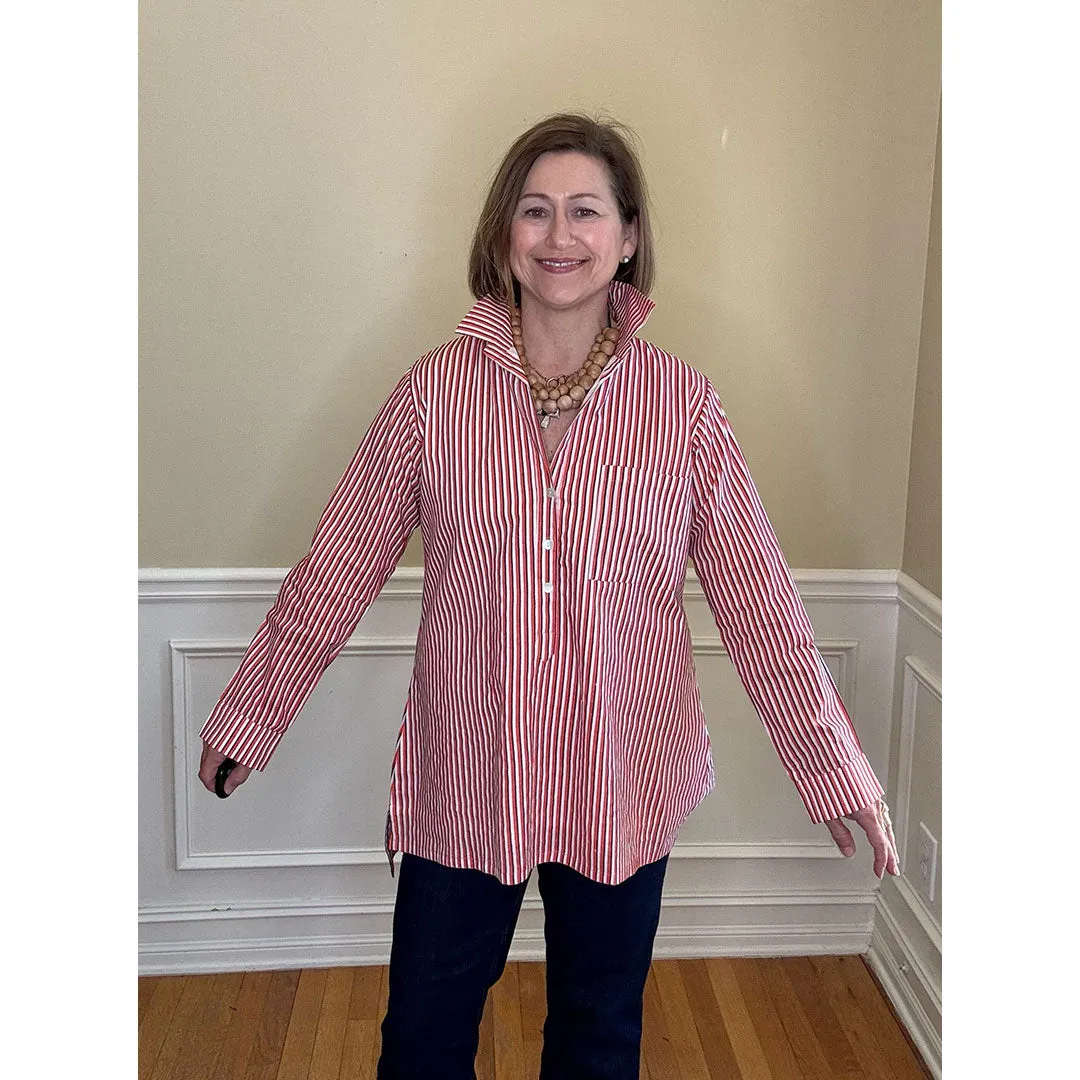 Lucia Top - Orange Stripe