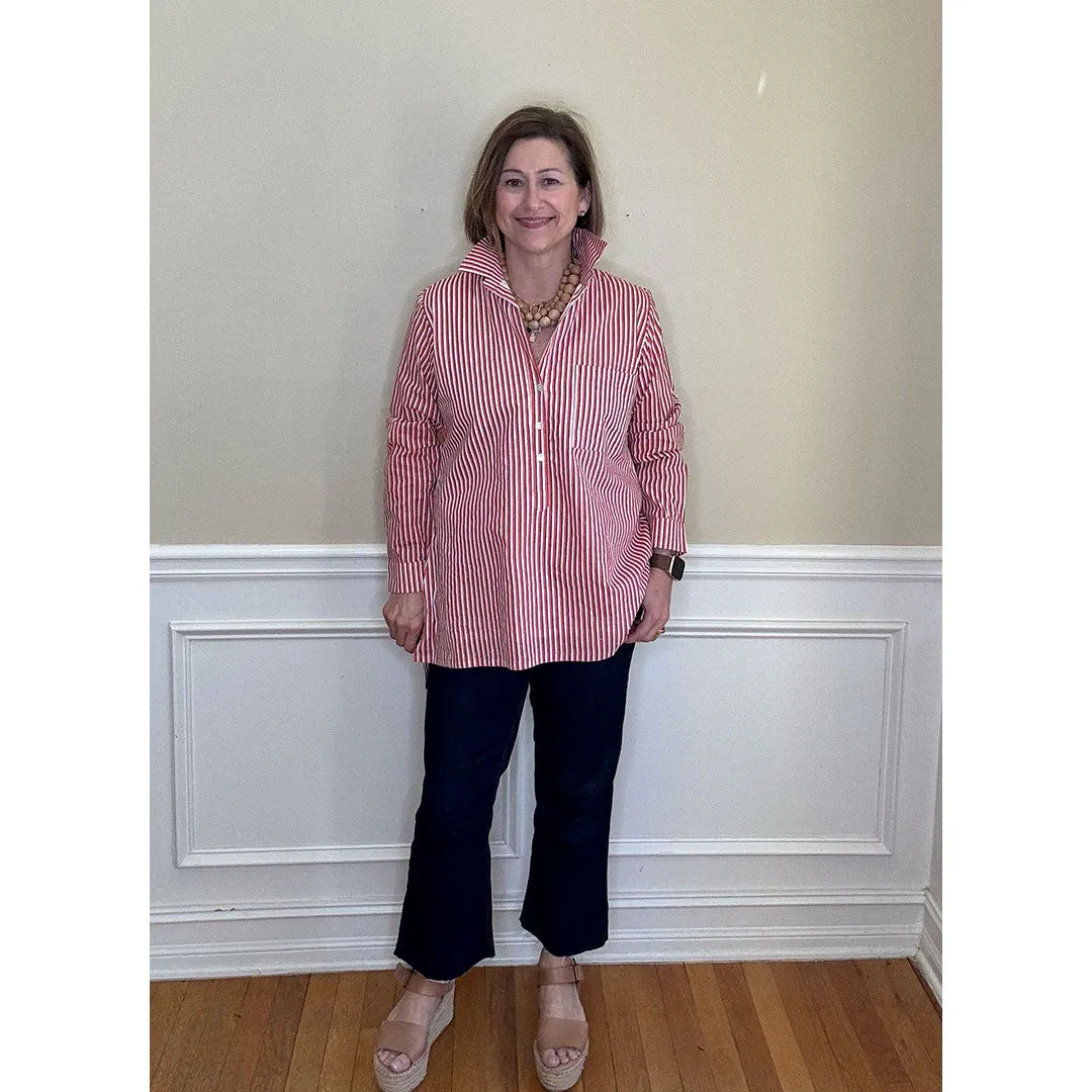Lucia Top - Orange Stripe