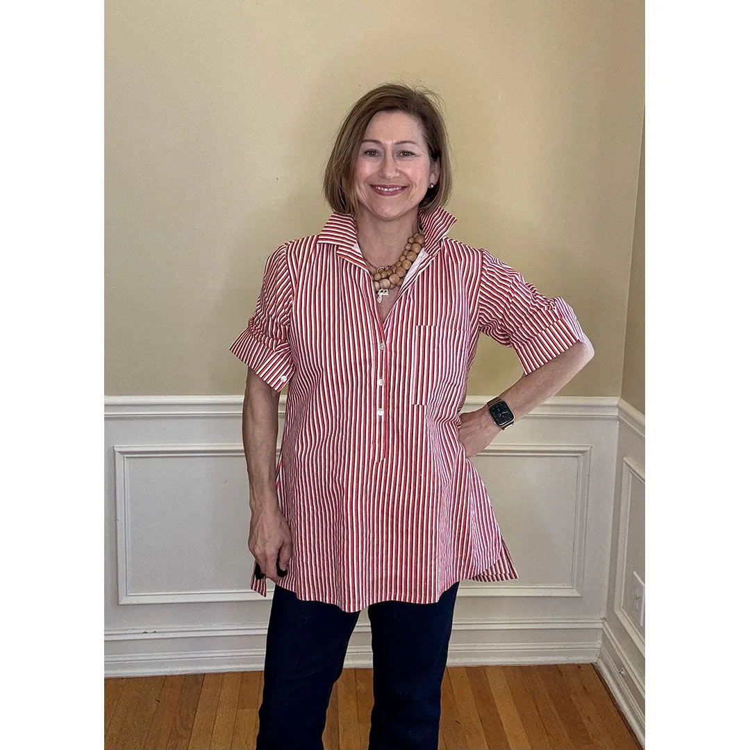Lucia Top - Orange Stripe