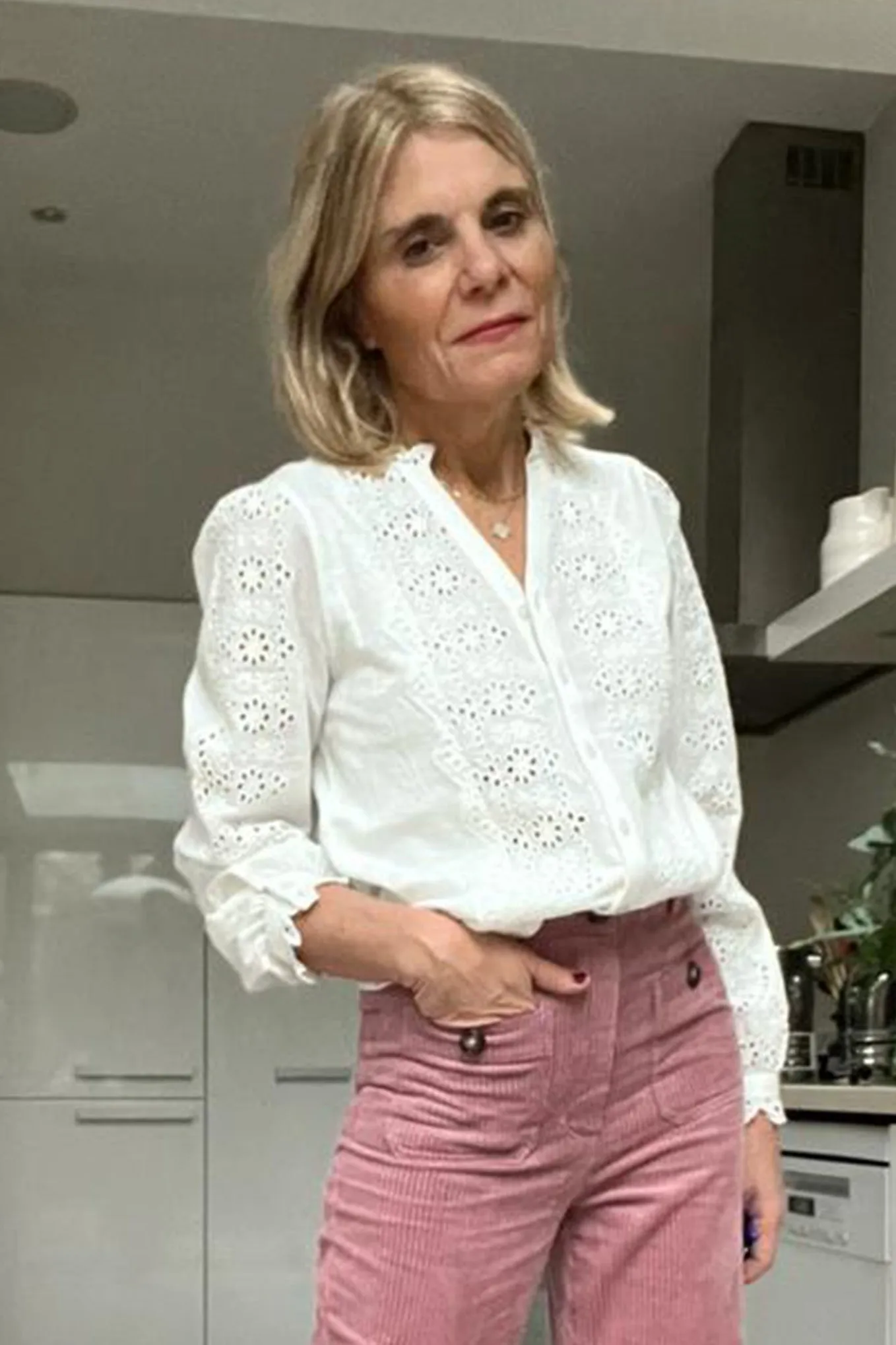 Lulu Lace Trim Blouse - Ivory