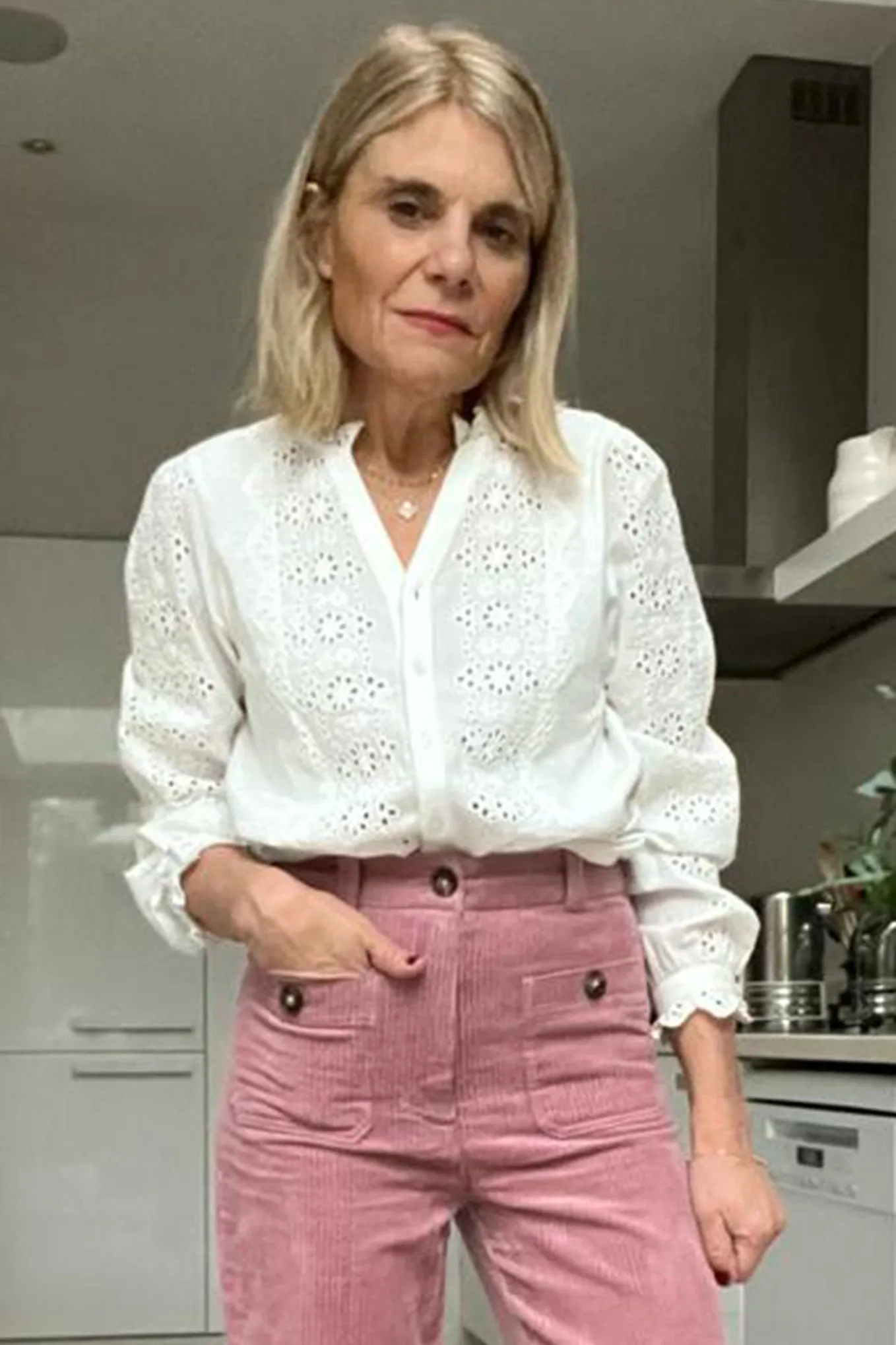 Lulu Lace Trim Blouse - Ivory