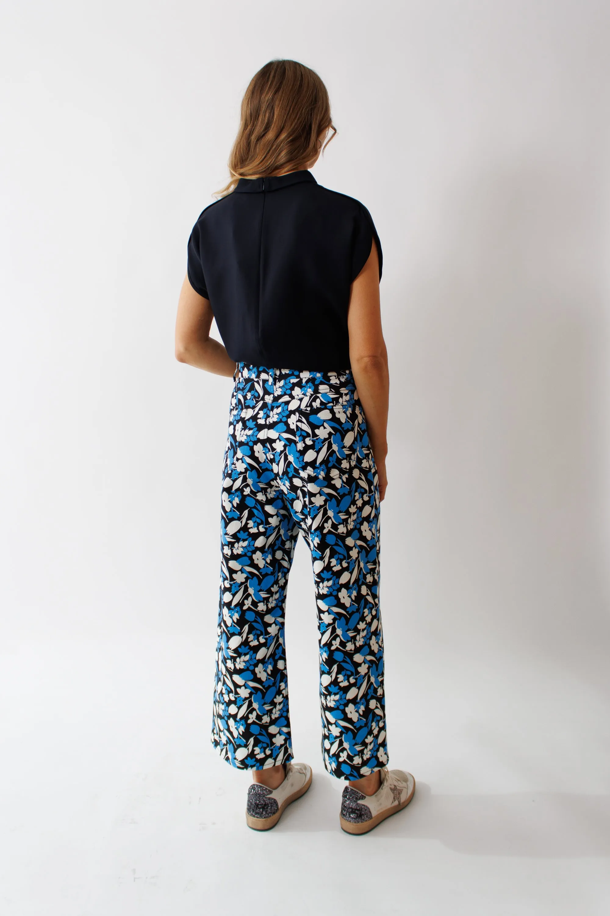 Mantu Floral Print Wide Leg Trouser