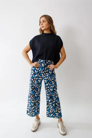 Mantu Floral Print Wide Leg Trouser