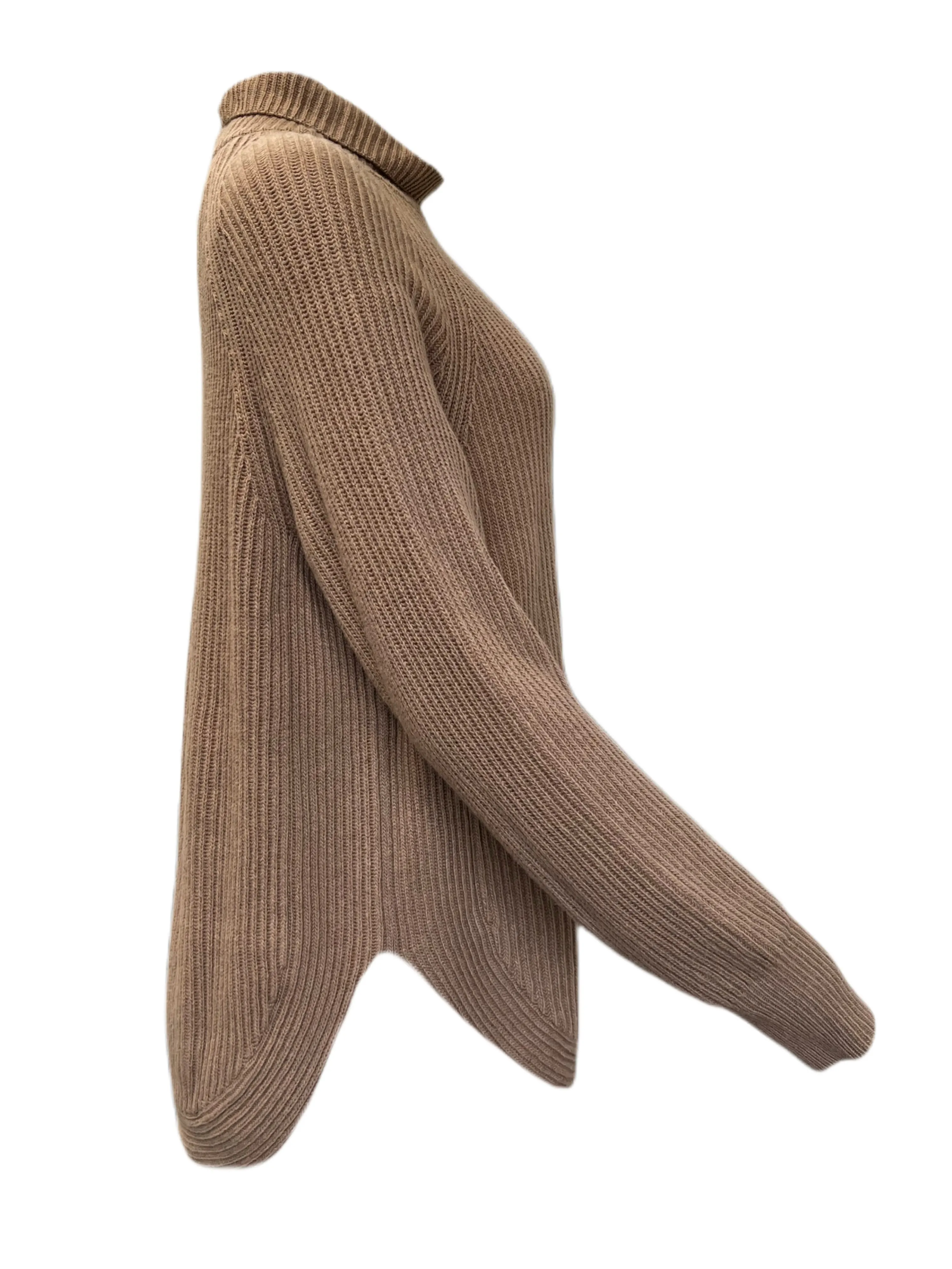 Marella By Max Mara Women's Brown Quadro Turtleneck Sweater Size M NWT