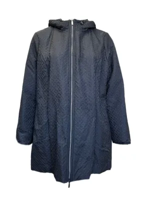Marina Rinaldi Women's Black Nocciolo Quilted Jacket NWT