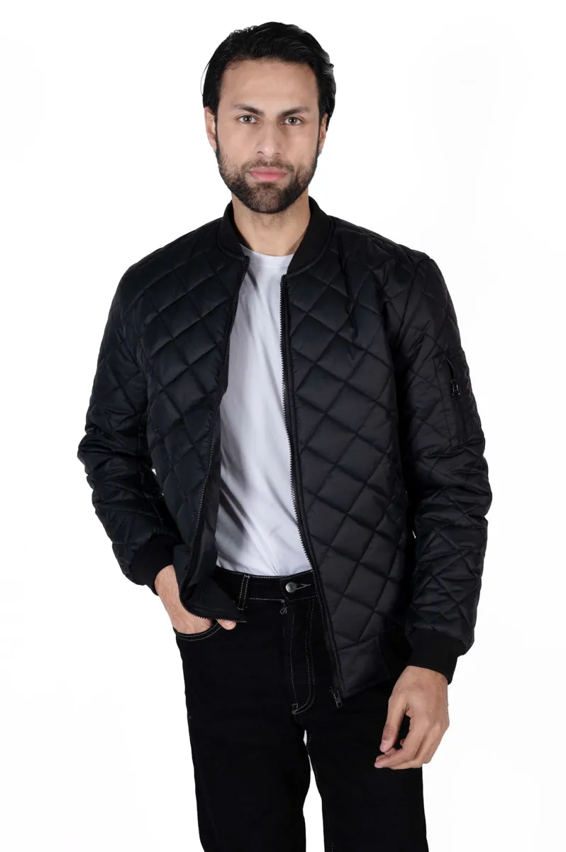 Men Black Daimond full sleeves jacket